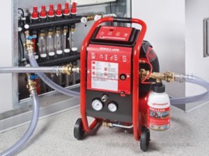 Ivóvízhálózat és fűtési rendszer fertőtlenítése.